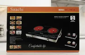 Saachi Electric Ceramic Stove Packaging in Modern Kitchen