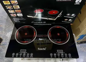 Saachi Electric Ceramic Stove Packaging in Modern Kitchen