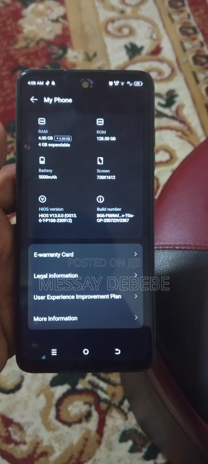 Tecno Pop 8 128 GB Black