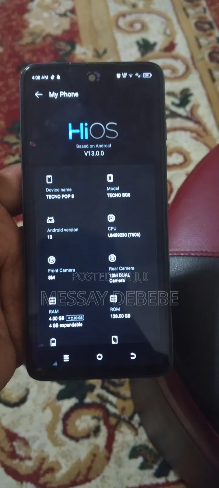 Tecno Pop 8 128 GB Black