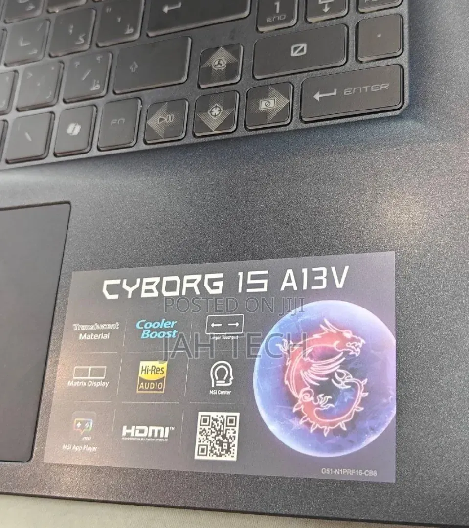 New Laptop MSI Cyborg 15 16GB Intel Core i7 SSD 1T