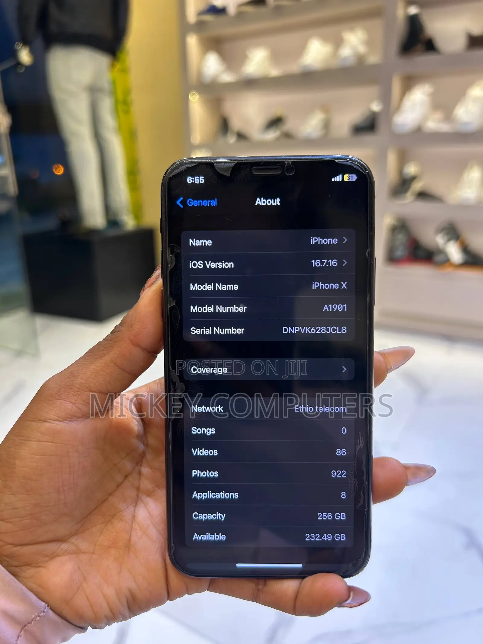 Apple iPhone X 256 GB Black