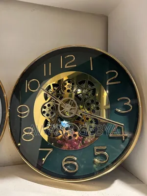 Gear Rotating Large Silent Mechanical High-End Wall Hanging Clock
