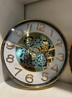 Gear Rotating Large Silent Mechanical High-End Wall Hanging Clock