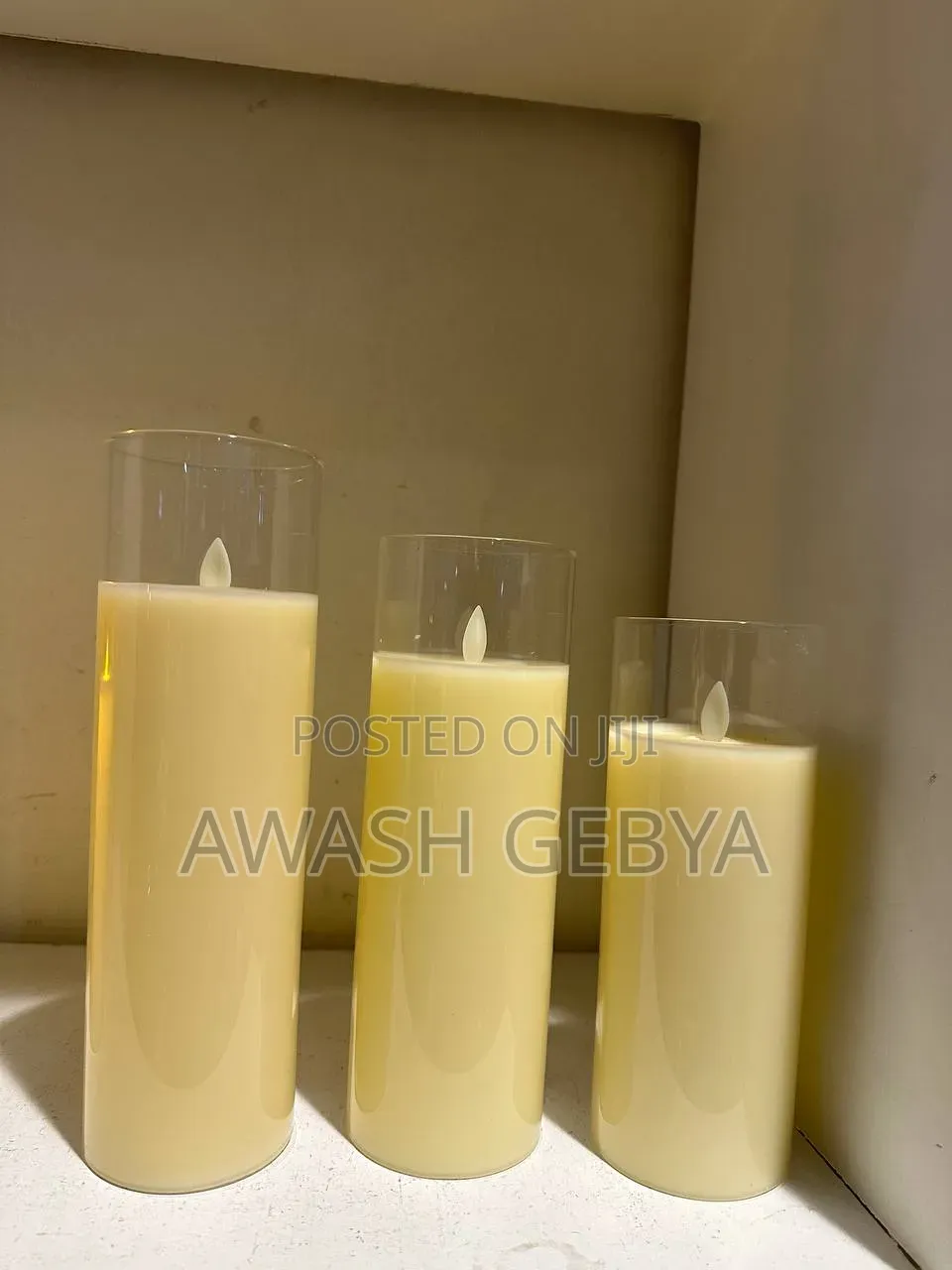 Artificial 3 Pieces Candles