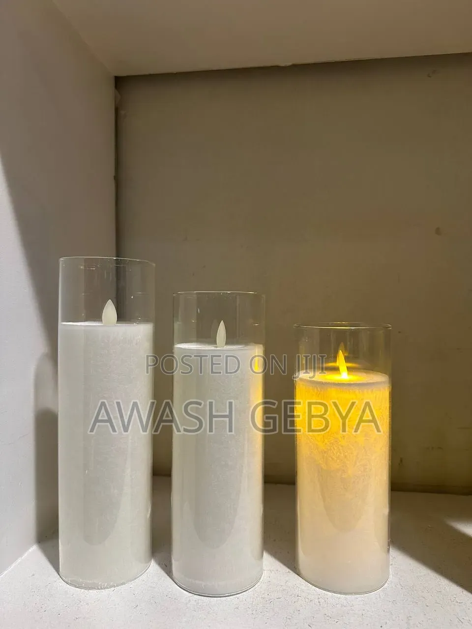 Artificial 3 Pieces Candles