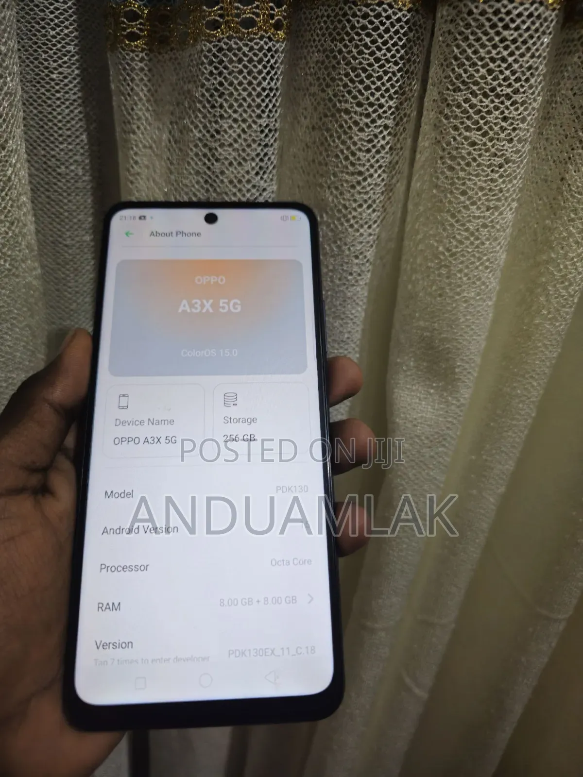 New Oppo A3x 128 GB Black