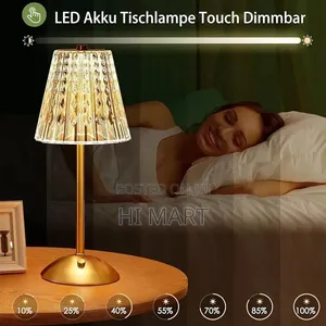 High Modern Crystal Table Lamp