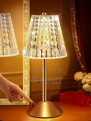 High Modern Crystal Table Lamp