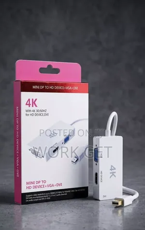 Mini DisplayPort → 3-in-1 4K Adapter