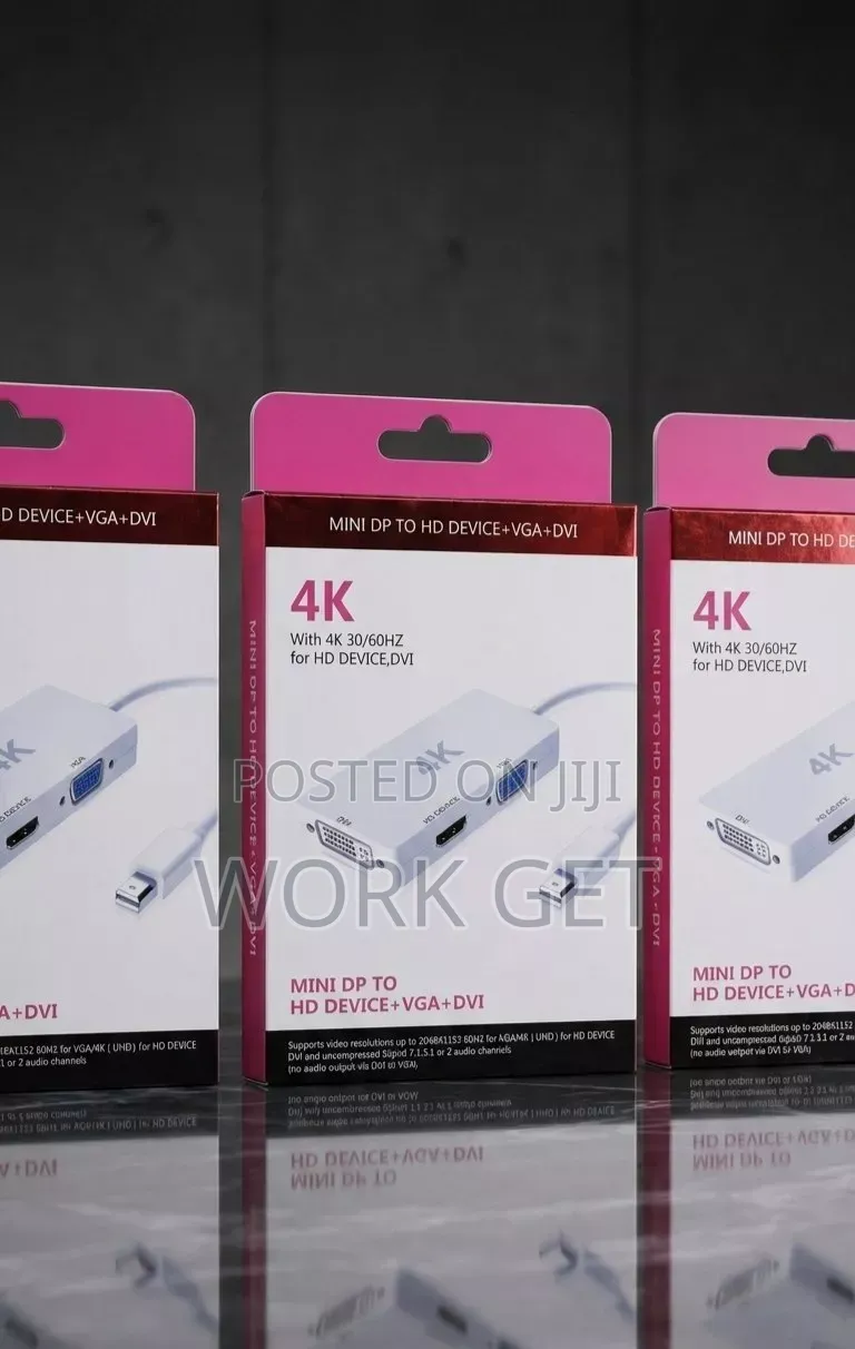 Mini DisplayPort → 3-in-1 4K Adapter