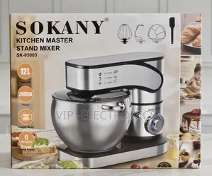 SOKANY Kitchen Master Stand Mixer 12L 2000W – Powerful Electric Food