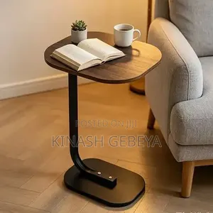 Multifunctional C Shaped Coffee Table