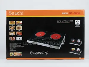Saachi Electric Ceramic Stove – Fast Heating, Easy Cleaning & Modern