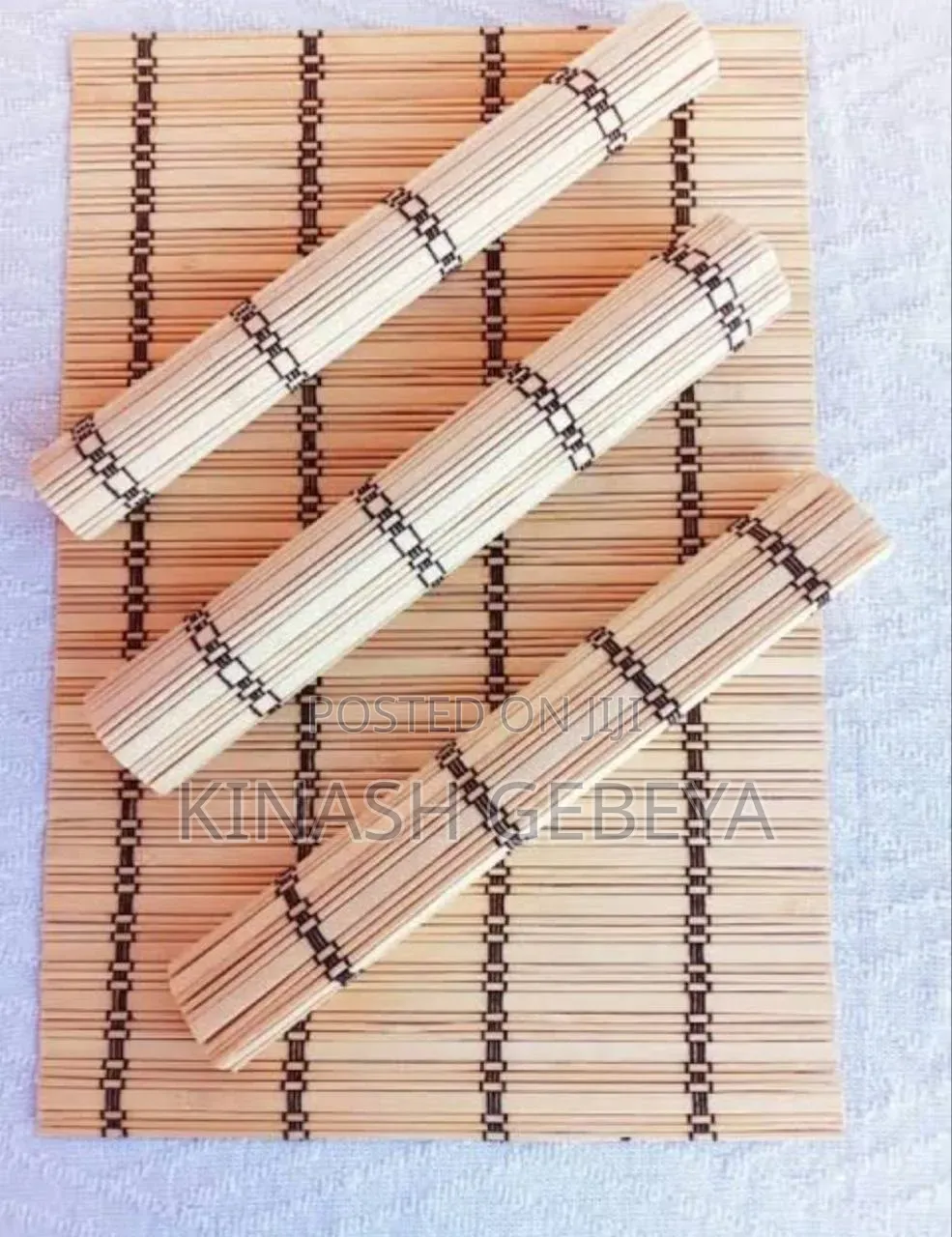Natural Bamboo Table Placement Set