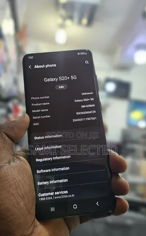 New Samsung Galaxy S20+ 5G 256 GB Black