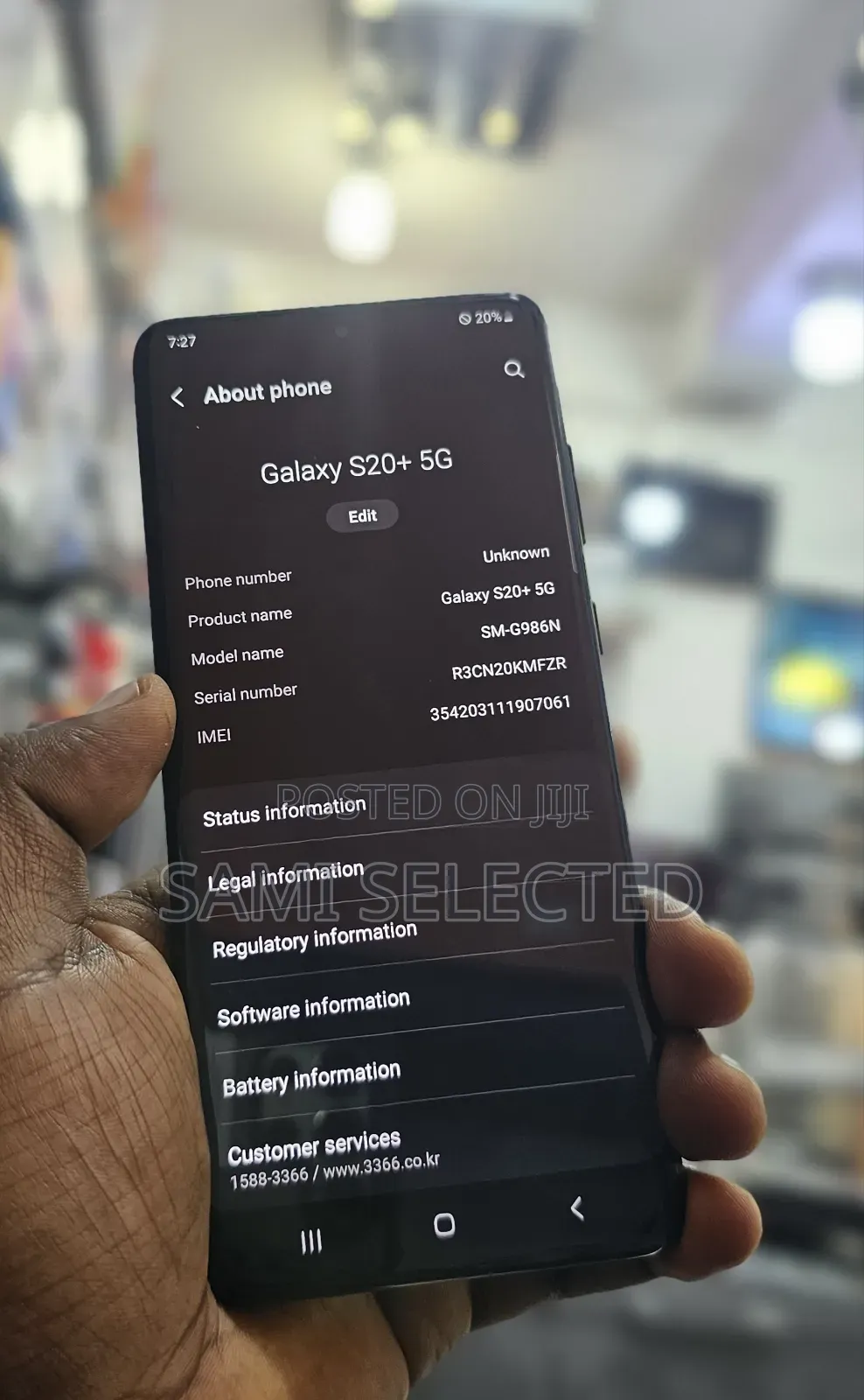 New Samsung Galaxy S20+ 5G 256 GB Black