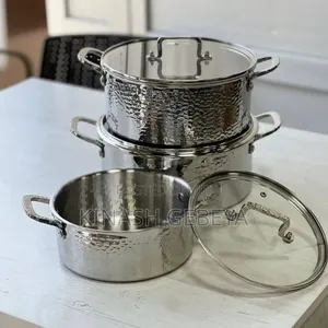6pcs Momcoc Stainless Steel Cookware Set