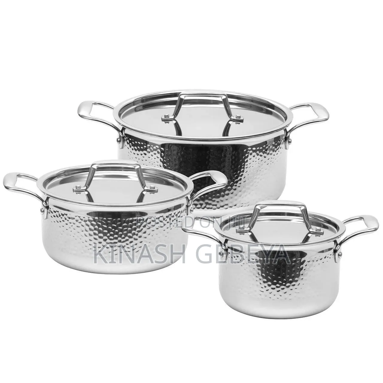 6pcs Momcoc Stainless Steel Cookware Set