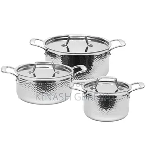 6pcs Momcoc Stainless Steel Cookware Set
