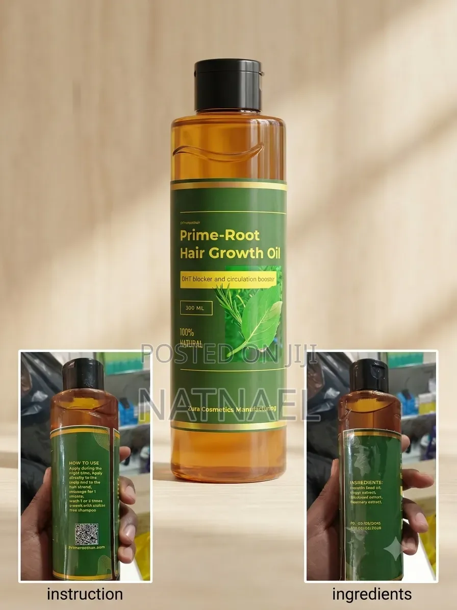 Prime-Root Hair Growth Oil (300 ML) — 100% Natural