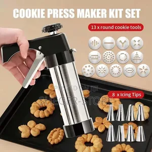 Brand New Cookie Press የኩኪስ ቅርፅ ማውጪያ