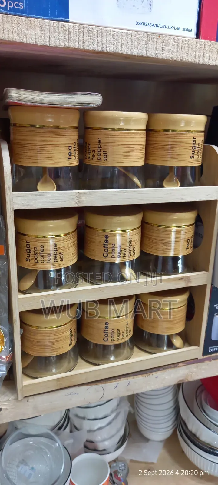 High Quality Glass Storage Jar-✨ ትልቅ የቡና፣የስኳር እና የተለያዩ ቅመሞች ማስቀመጫ ጃር