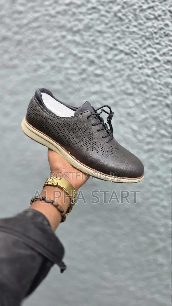 Cole Hot High Master Quality Flat Lather Shoes for Man's