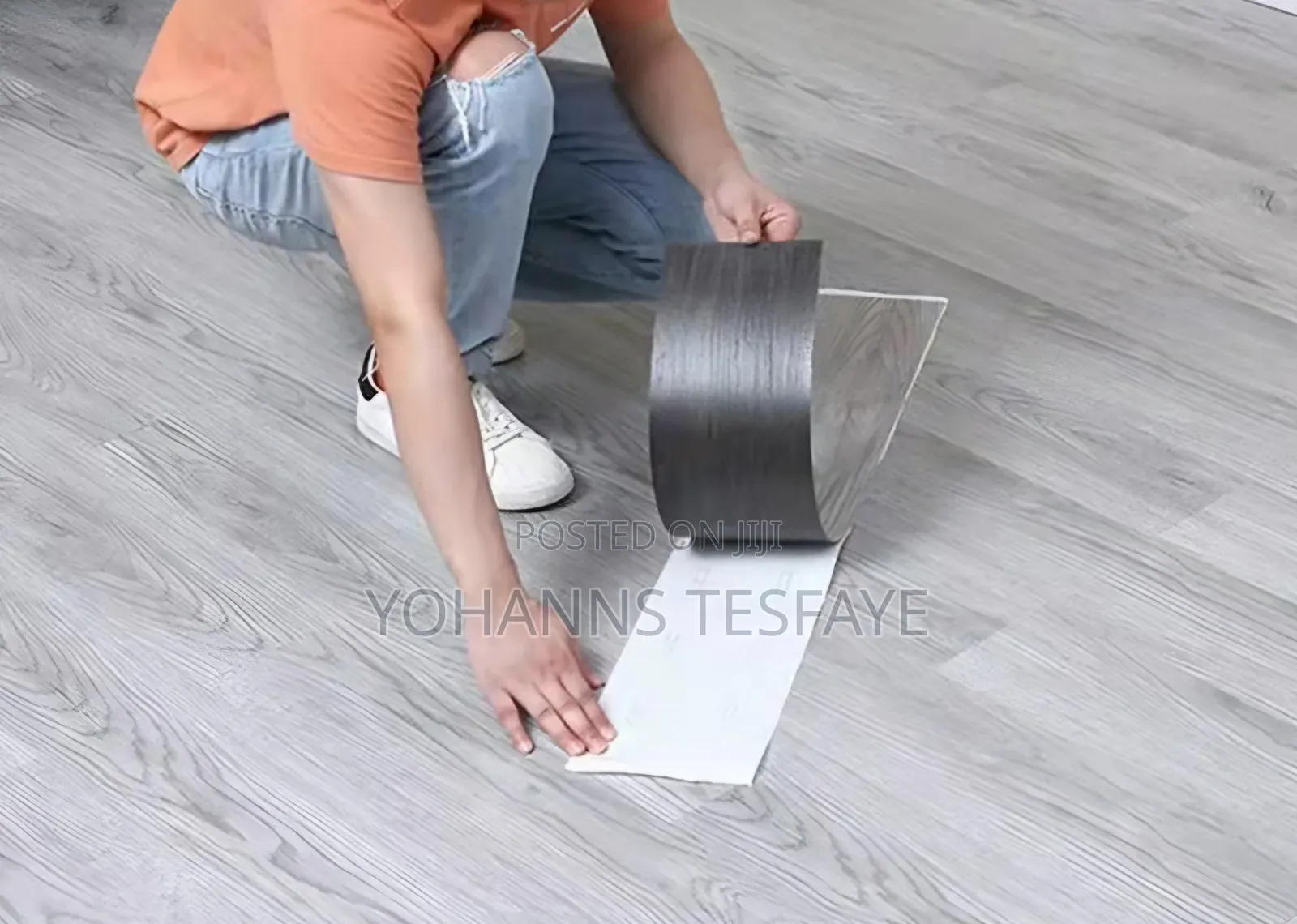 Plastic Tiles Flooding , ተለጣፊ የወለል ንጣፍ Tiles