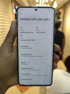 New Xiaomi Redmi Note 14 Pro+ 256 GB White