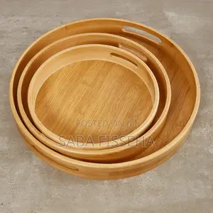 3pcs Bamboo Serving Tray Set