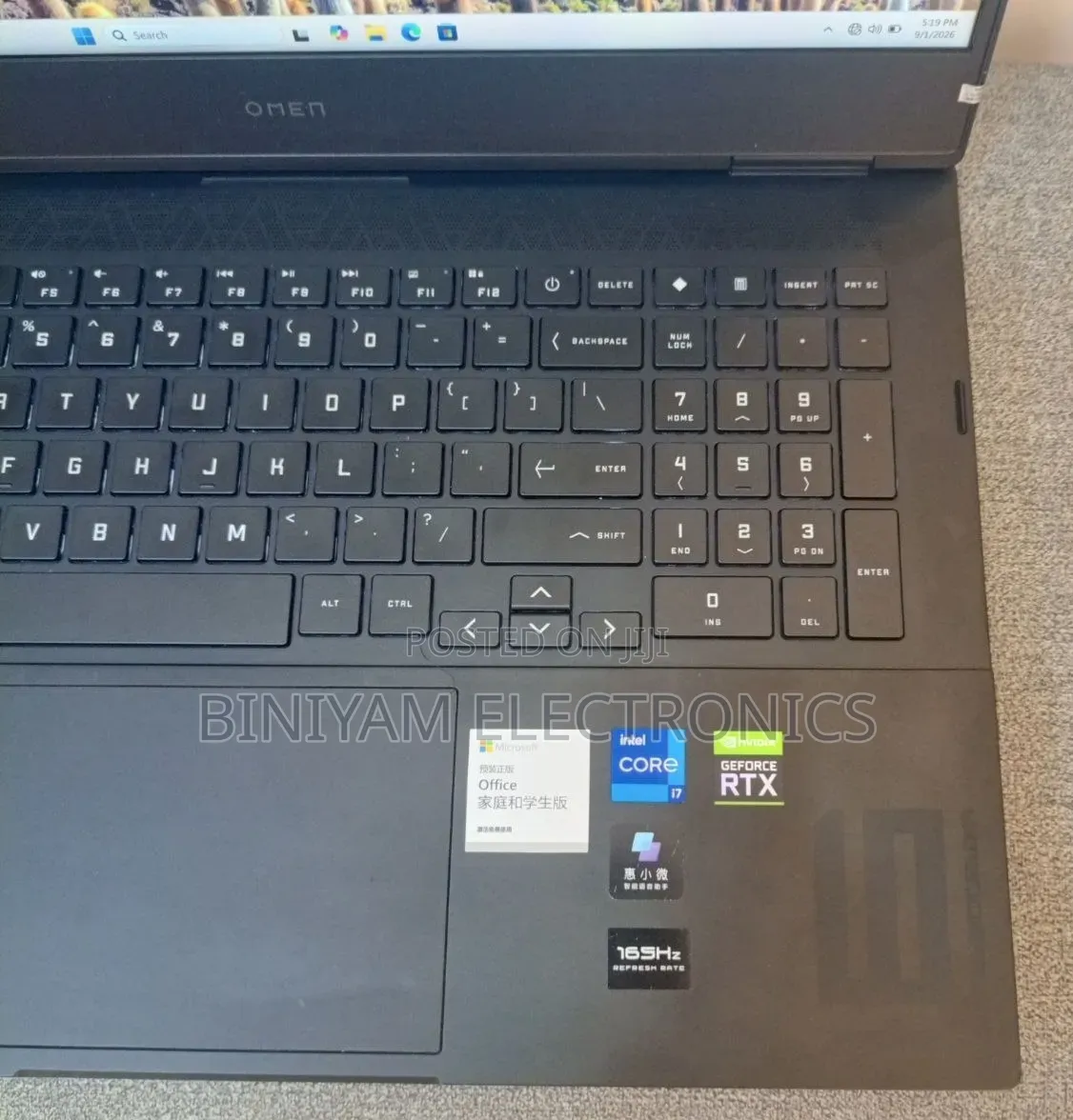 New Laptop HP Omen 16 16GB Intel Core i7 SSD 512GB
