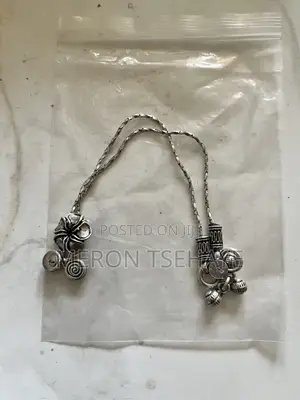 Silver Plated Necklace and Anklet (Albo)