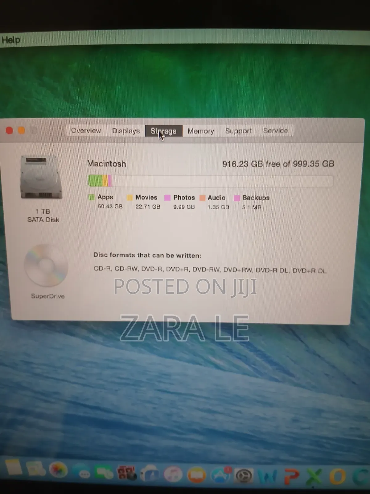 Laptop Apple MacBook 2011 8GB Intel Core i5 HDD 1T