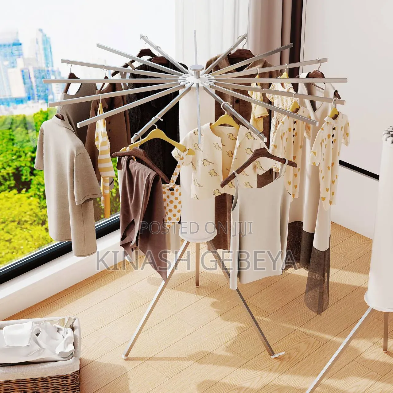 360° Rotating Foldable Cloth Drying Rack