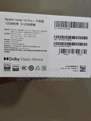 New Xiaomi Redmi Note 14 Pro+ 512 GB Black