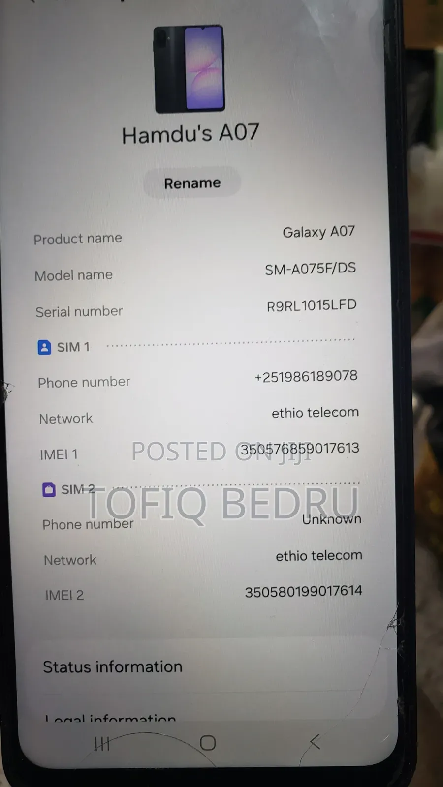 Samsung Galaxy A07 128 GB Black
