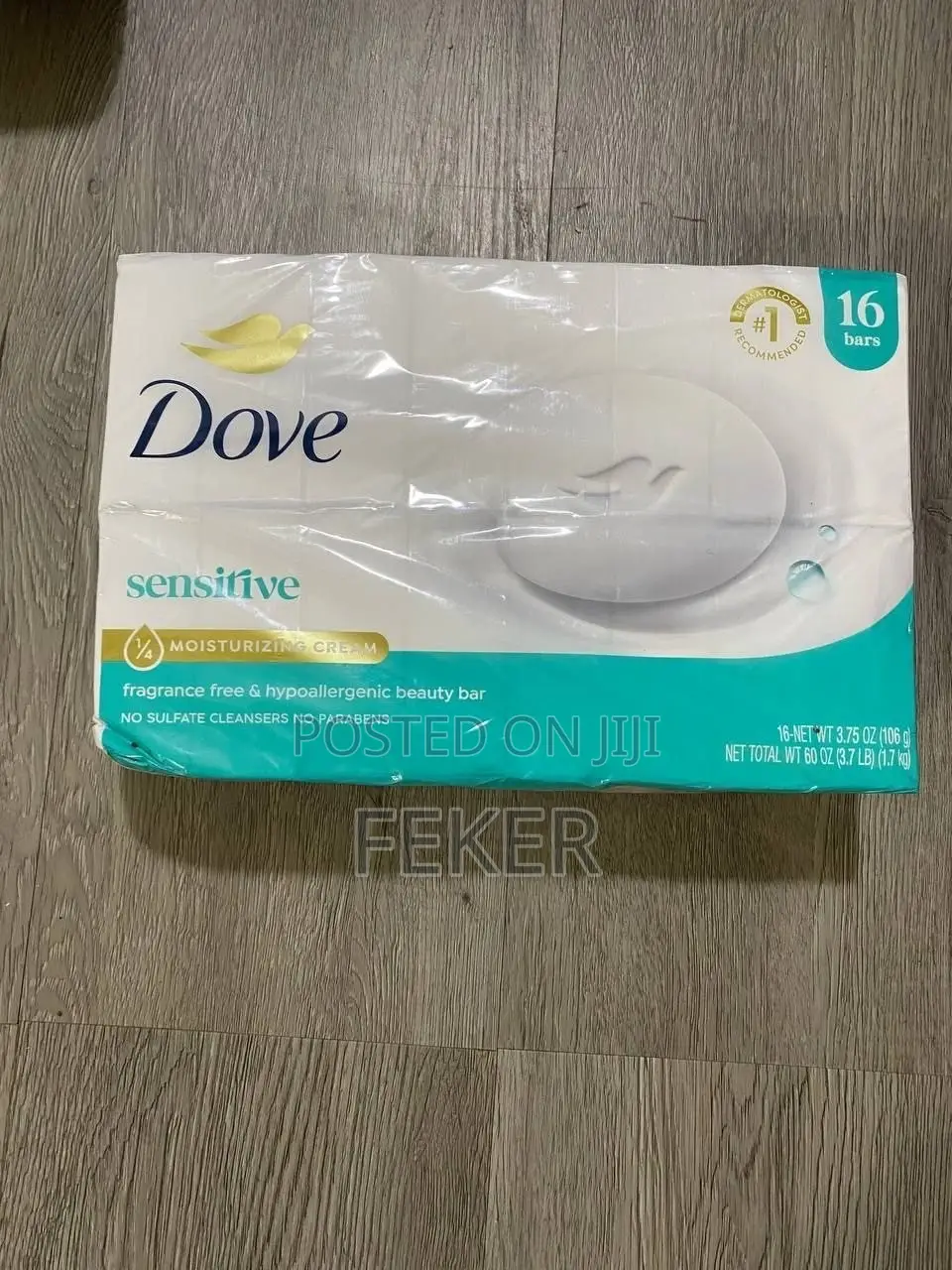 100% Original Direct From USA Dove Sensitive Soap 16 PCS Family Size