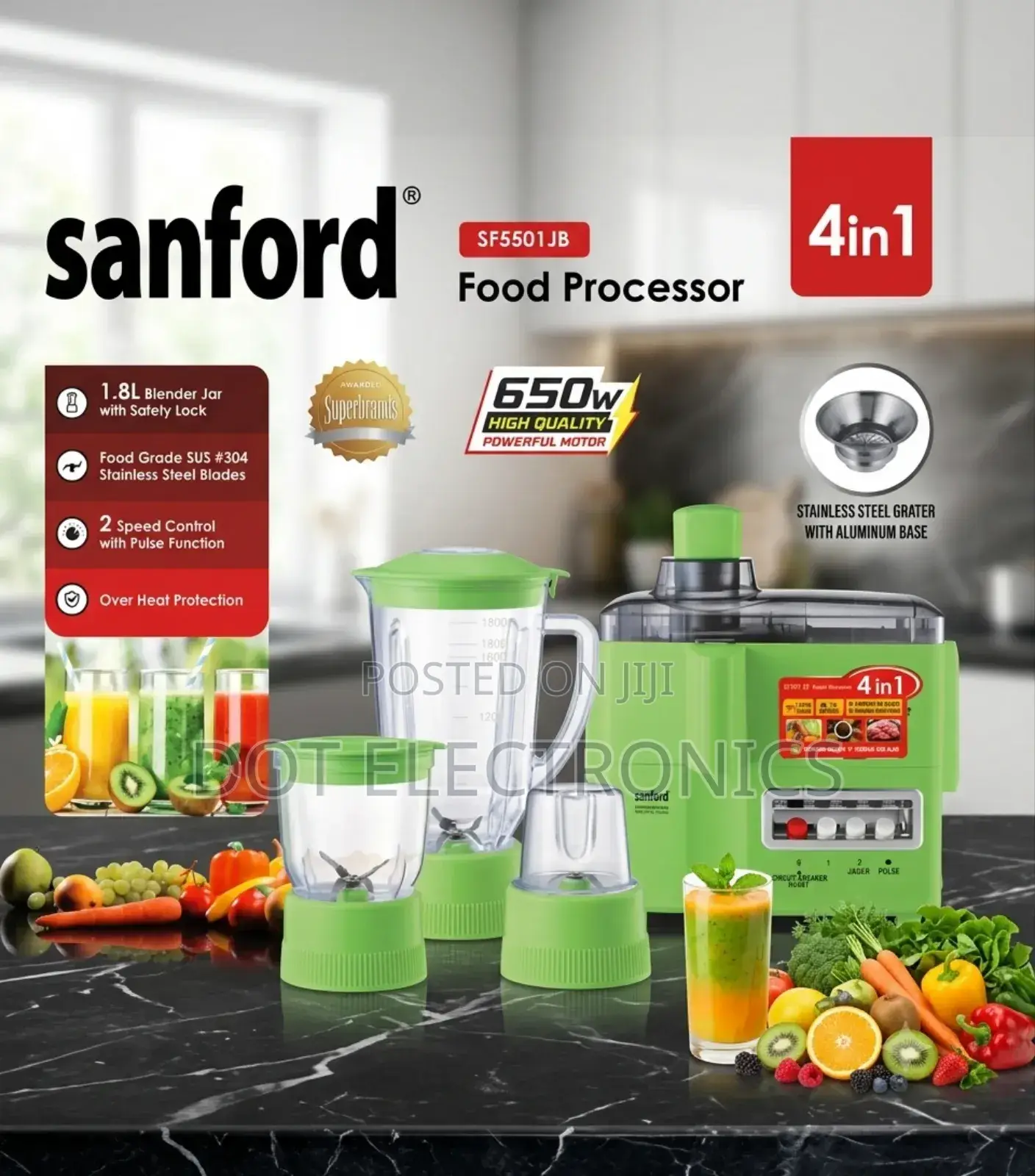 Sanford 4-in-1 Food Processor (SF5501JB)