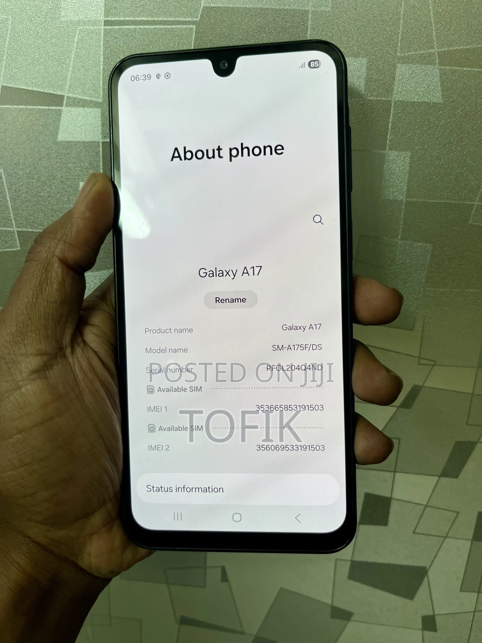 Samsung Galaxy A17 128 GB Black