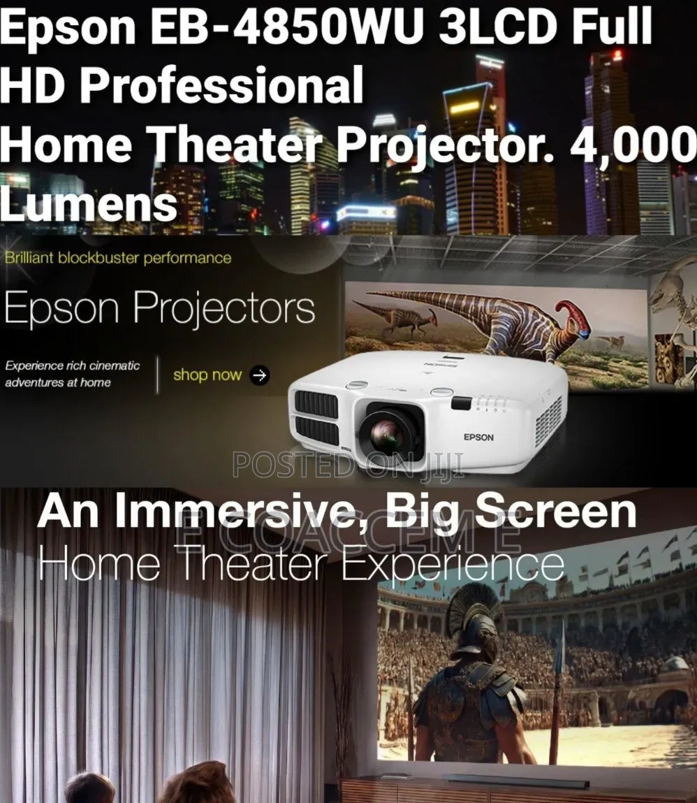 Epson Eb-4850wu Wuxga 3lcd Full Hd Professional