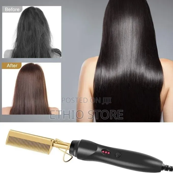 Electric Hot Comb Hair Straightener