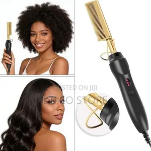 Electric Hot Comb Hair Straightener