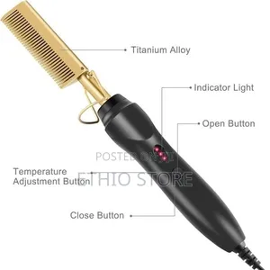 Electric Hot Comb Hair Straightener