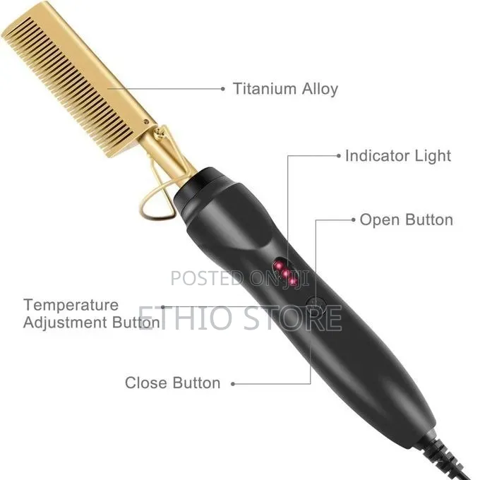Electric Hot Comb Hair Straightener
