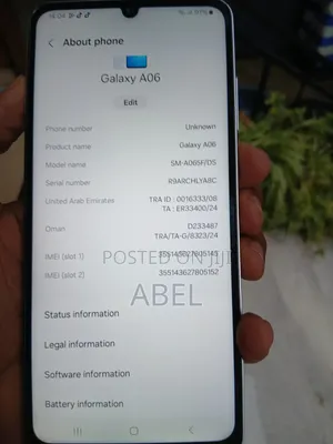 Samsung Galaxy A06 128 GB White