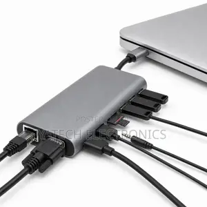 11-in-1 USB-C Hub With 4k Hdmi, Vga, Lan and USB 3.0