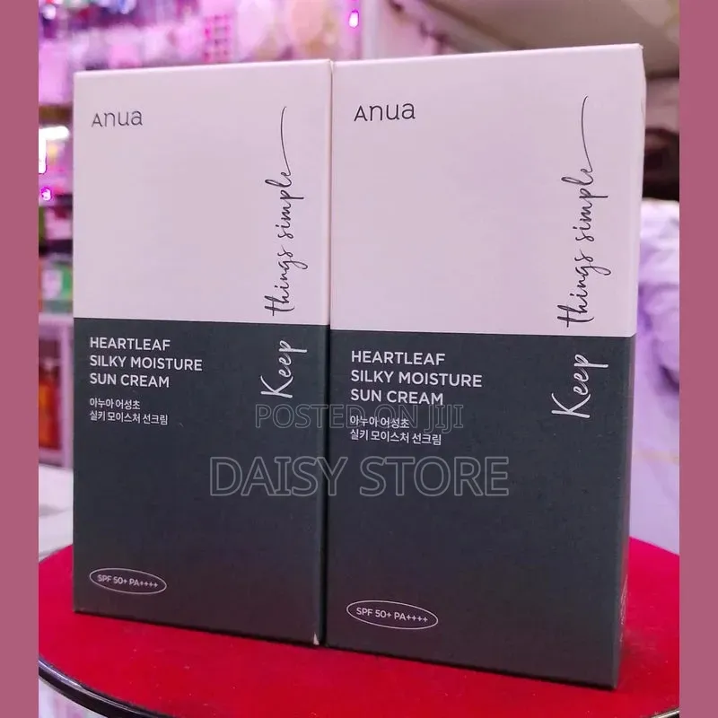 Anua Heartleaf Silky Moisture Sun Cream - ኦሪጅናል የፀሐይ መከላከያ