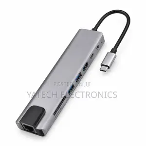8-in-1 USB-C Hub With 4K HDMI, USB, LAN and Card Reader