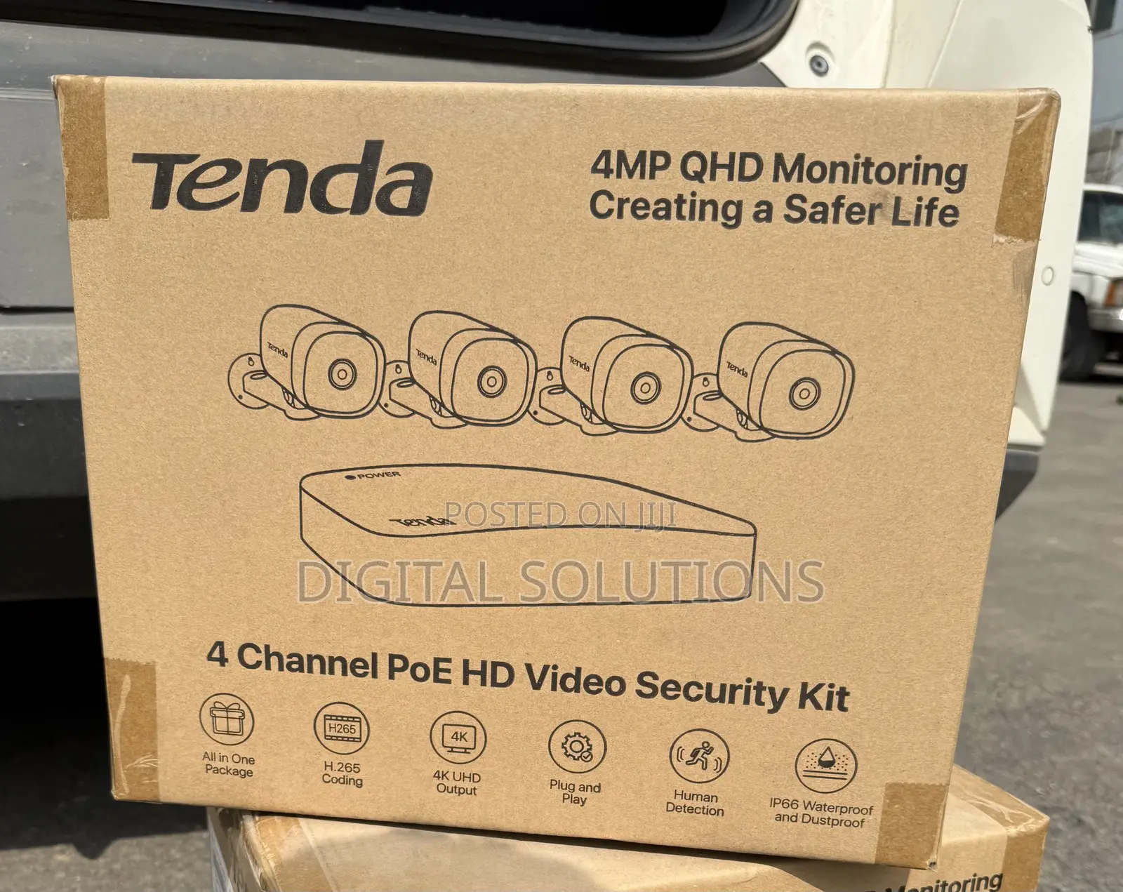 4ch Kit Tenda - IP Bullet PoE Camera